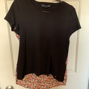 Tommy Hilfiger black and flowered top
